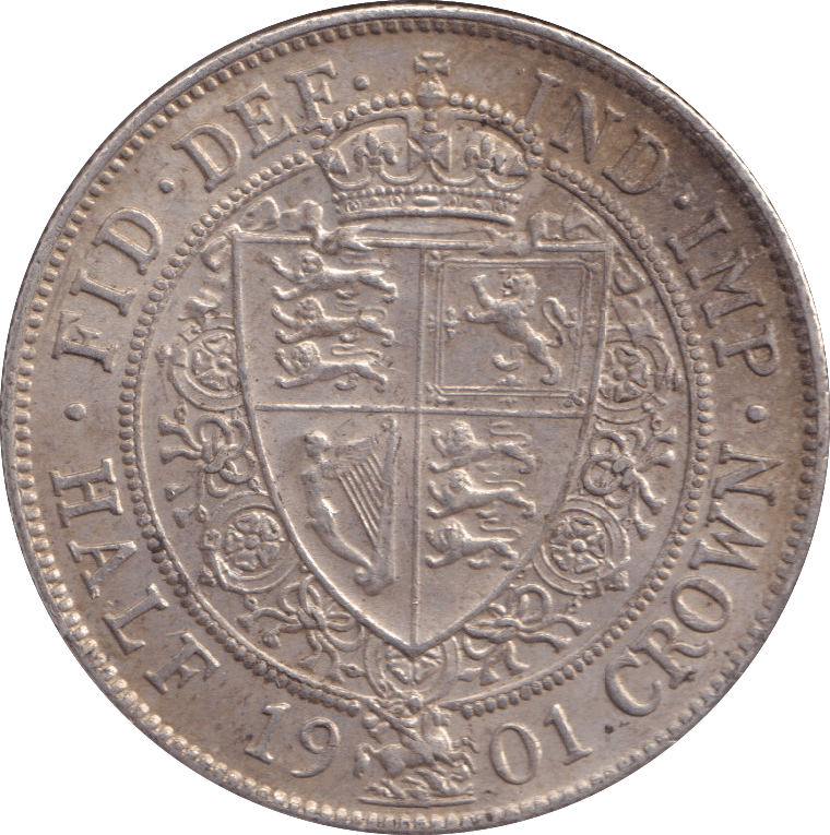 1901 HALFCROWN ( EF ) - HALFCROWN - Cambridgeshire Coins