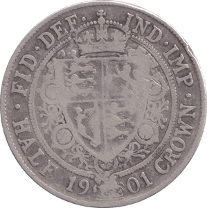 1901 HALFCROWN ( F ) - HALFCROWN - Cambridgeshire Coins