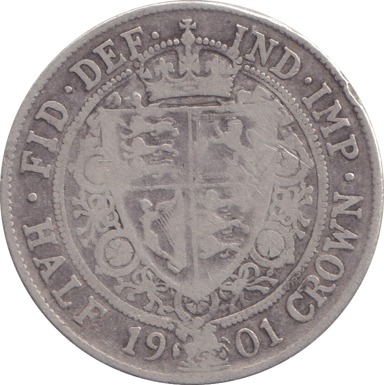 1901 HALFCROWN ( F ) - HALFCROWN - Cambridgeshire Coins