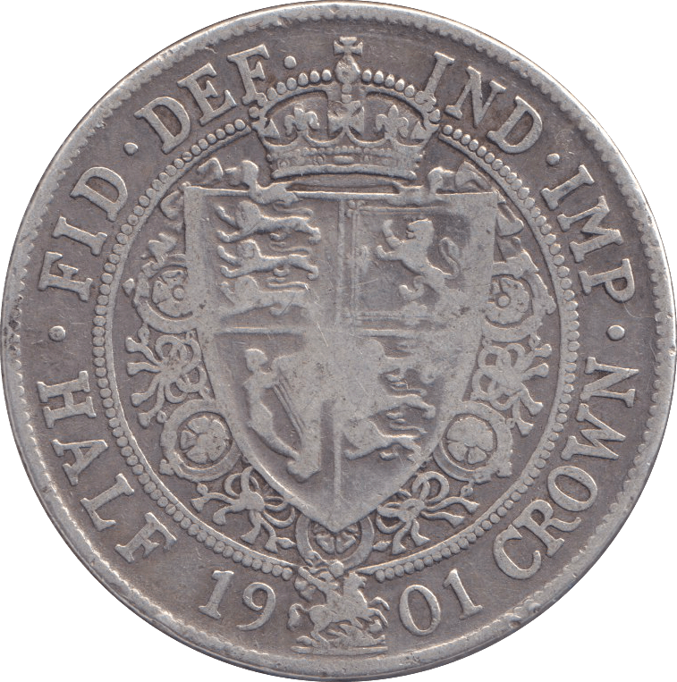 1901 HALFCROWN ( FINE ) - HALFCROWN - Cambridgeshire Coins