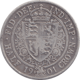 1901 HALFCROWN ( FINE ) - HALFCROWN - Cambridgeshire Coins