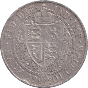 1901 HALFCROWN ( FINE ) - HALFCROWN - Cambridgeshire Coins