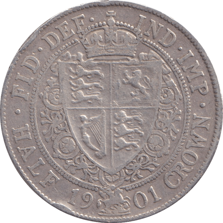 1901 HALFCROWN ( FINE ) - HALFCROWN - Cambridgeshire Coins