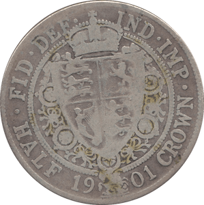 1901 HALFCROWN ( FINE ) - HALFCROWN - Cambridgeshire Coins