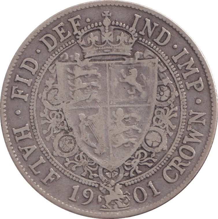 1901 HALFCROWN ( FINE ) - Halfcrown - Cambridgeshire Coins