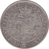 1901 HALFCROWN ( FINE ) - HALFCROWN - Cambridgeshire Coins