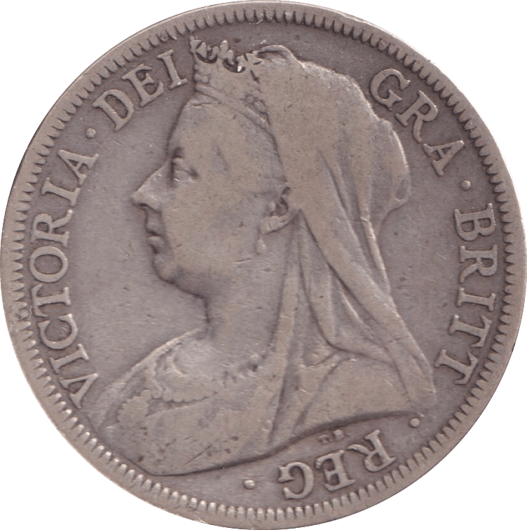 1901 HALFCROWN ( FINE ) - Halfcrown - Cambridgeshire Coins