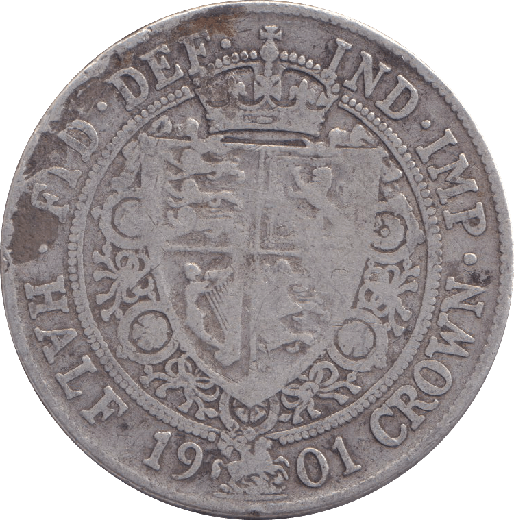 1901 HALFCROWN ( FINE ) - HALFCROWN - Cambridgeshire Coins