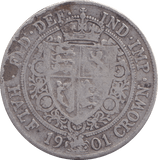 1901 HALFCROWN ( FINE ) - HALFCROWN - Cambridgeshire Coins