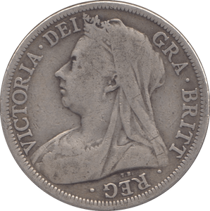 1901 HALFCROWN ( FINE ) - Halfcrown - Cambridgeshire Coins