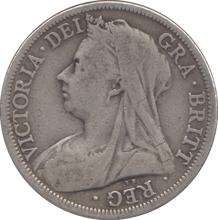 1901 HALFCROWN ( FINE ) - Halfcrown - Cambridgeshire Coins