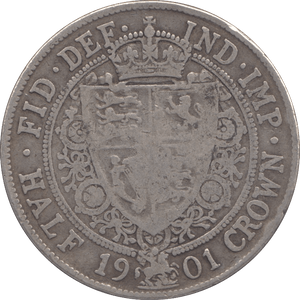 1901 HALFCROWN ( FINE ) - Halfcrown - Cambridgeshire Coins