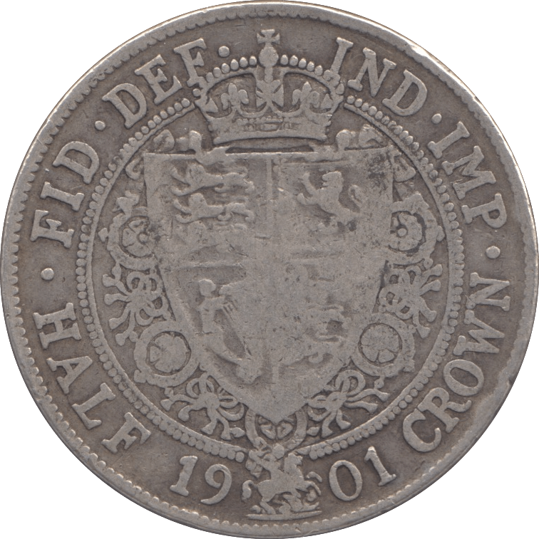 1901 HALFCROWN ( FINE ) - Halfcrown - Cambridgeshire Coins