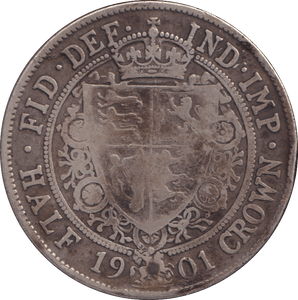 1901 HALFCROWN ( FINE ) - WORLD COINS - Cambridgeshire Coins