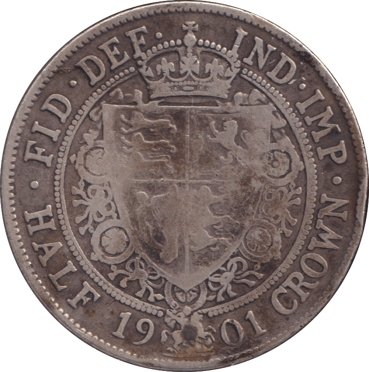 1901 HALFCROWN ( FINE ) - WORLD COINS - Cambridgeshire Coins