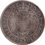 1901 HALFCROWN ( FINE ) - WORLD COINS - Cambridgeshire Coins