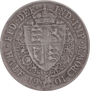 1901 HALFCROWN ( VF ) - HALFCROWN - Cambridgeshire Coins