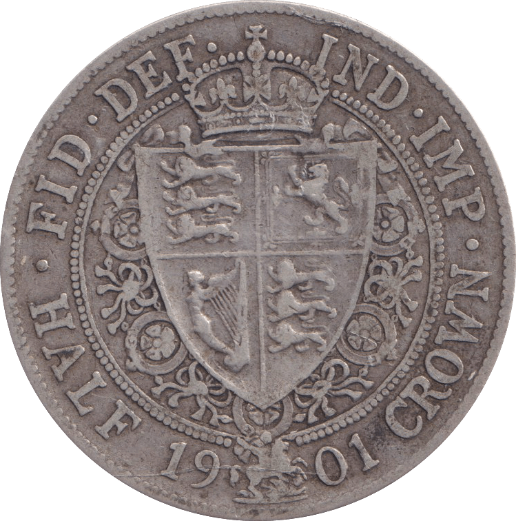 1901 HALFCROWN ( VF ) - HALFCROWN - Cambridgeshire Coins