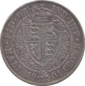 1901 HALFCROWN ( VF ) - HALFCROWN - Cambridgeshire Coins