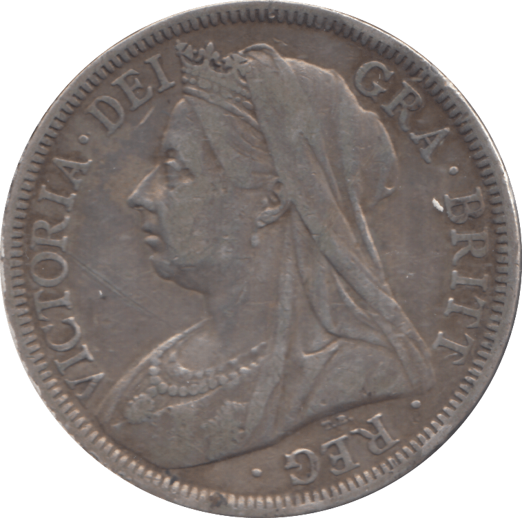1901 HALFCROWN ( VF ) - HALFCROWN - Cambridgeshire Coins