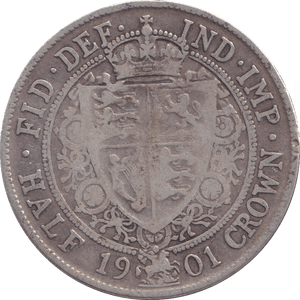 1901 HALFCROWN VICTORIA ( FINE ) - HALFCROWN - Cambridgeshire Coins