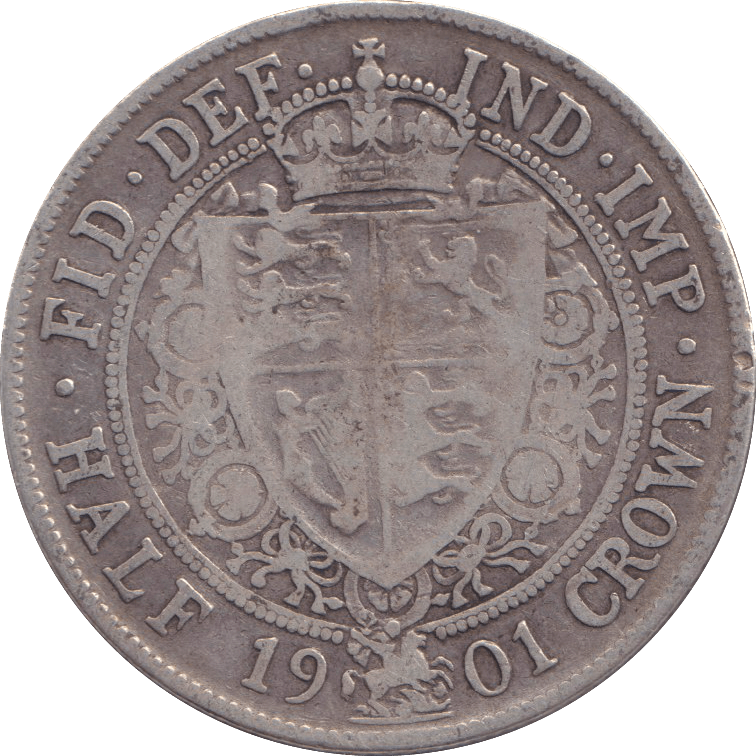 1901 HALFCROWN VICTORIA ( FINE ) - HALFCROWN - Cambridgeshire Coins