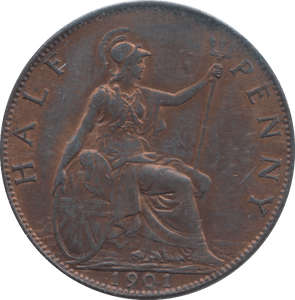 1901 HALFPENNY ( GVF ) - HALFPENNY - Cambridgeshire Coins