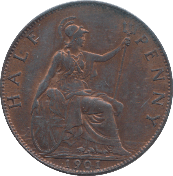1901 HALFPENNY ( GVF ) - HALFPENNY - Cambridgeshire Coins