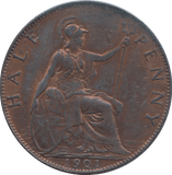 1901 HALFPENNY ( GVF ) - HALFPENNY - Cambridgeshire Coins