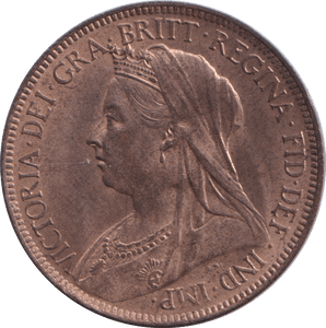 1901 HALFPENNY ( UNC ) - HALFPENNY - Cambridgeshire Coins