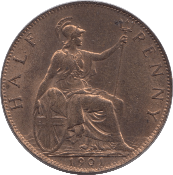 1901 HALFPENNY ( UNC ) - Halfpenny - Cambridgeshire Coins