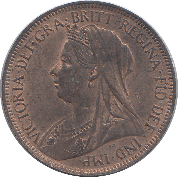 1901 HALFPENNY ( UNC ) - HALFPENNY - Cambridgeshire Coins