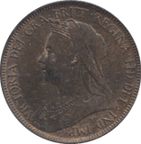 1901 HALFPENNY ( UNC ) - HALFPENNY - Cambridgeshire Coins