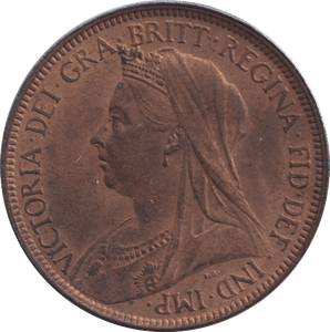 1901 HALFPENNY ( UNC ) - HALFPENNY - Cambridgeshire Coins
