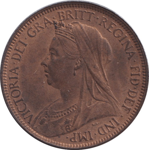 1901 HALFPENNY ( UNC ) - HALFPENNY - Cambridgeshire Coins