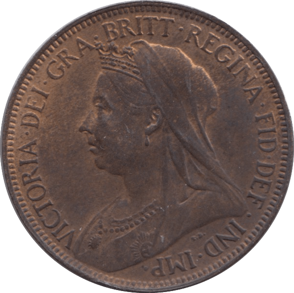 1901 HALFPENNY ( UNC ) - Halfpenny - Cambridgeshire Coins