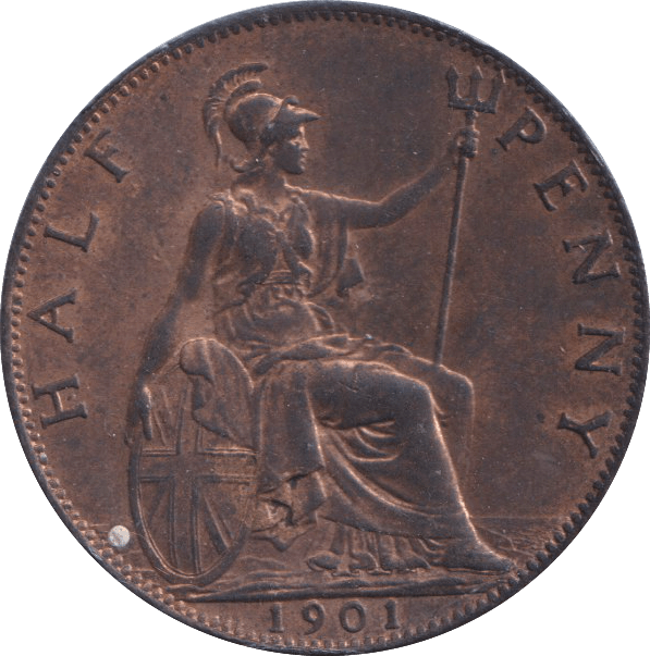 1901 HALFPENNY ( UNC ) - HALFPENNY - Cambridgeshire Coins