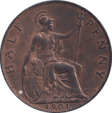 1901 HALFPENNY ( UNC ) - HALFPENNY - Cambridgeshire Coins
