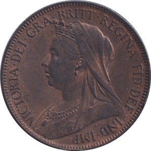 1901 HALFPENNY ( UNC ) - HALFPENNY - Cambridgeshire Coins