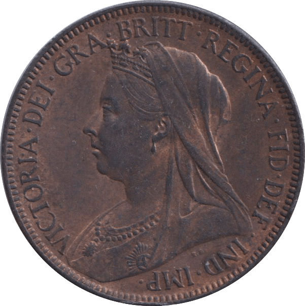 1901 HALFPENNY ( UNC ) - HALFPENNY - Cambridgeshire Coins