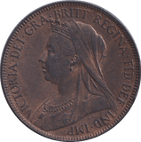 1901 HALFPENNY ( UNC ) - HALFPENNY - Cambridgeshire Coins