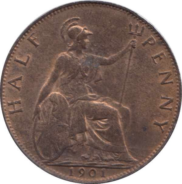1901 HALFPENNY ( UNC ) - Halfpenny - Cambridgeshire Coins