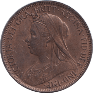 1901 HALFPENNY ( UNC ) - WORLD COINS - Cambridgeshire Coins