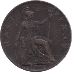 1901 HALFPENNY ( VF ) - Halfpenny - Cambridgeshire Coins