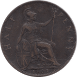 1901 HALFPENNY ( VF ) - Halfpenny - Cambridgeshire Coins