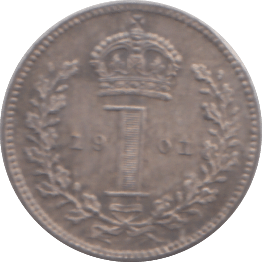 1901 MAUNDY ONE PENNY ( UNC ) 2 - MAUNDY ONE PENNY - Cambridgeshire Coins