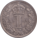 1901 MAUNDY ONE PENNY ( UNC ) 3 - MAUNDY ONE PENNY - Cambridgeshire Coins