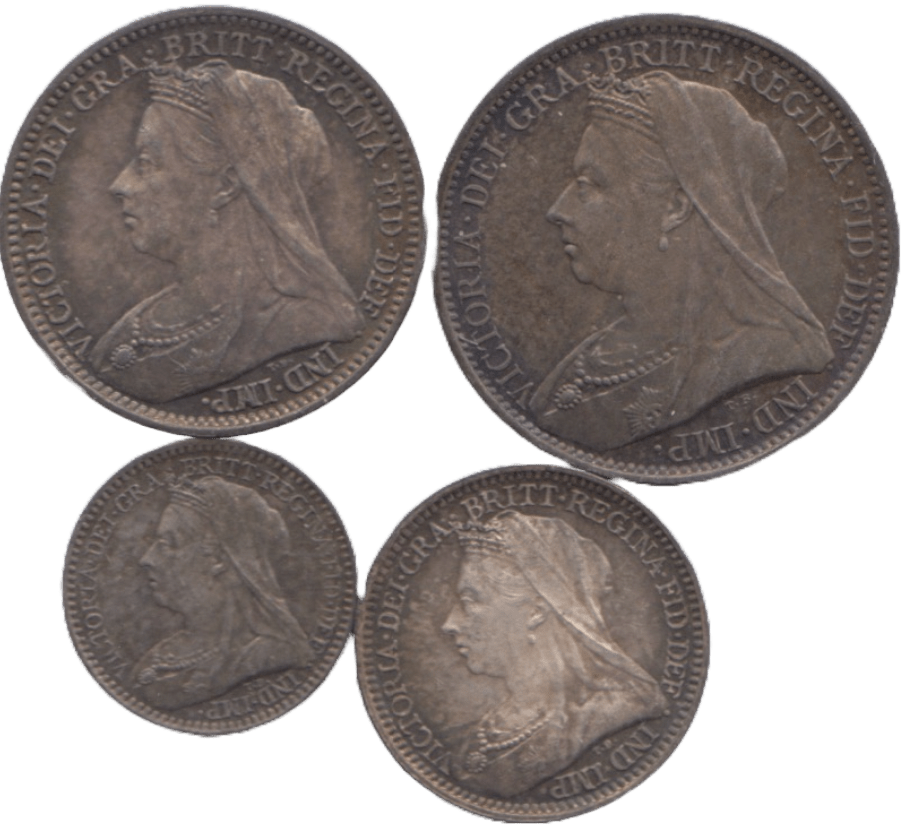 1901 MAUNDY SET VICTORIA - Maundy Set - Cambridgeshire Coins