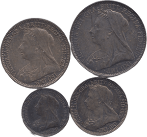 1901 MAUNDY SET VICTORIA - Maundy Set - Cambridgeshire Coins