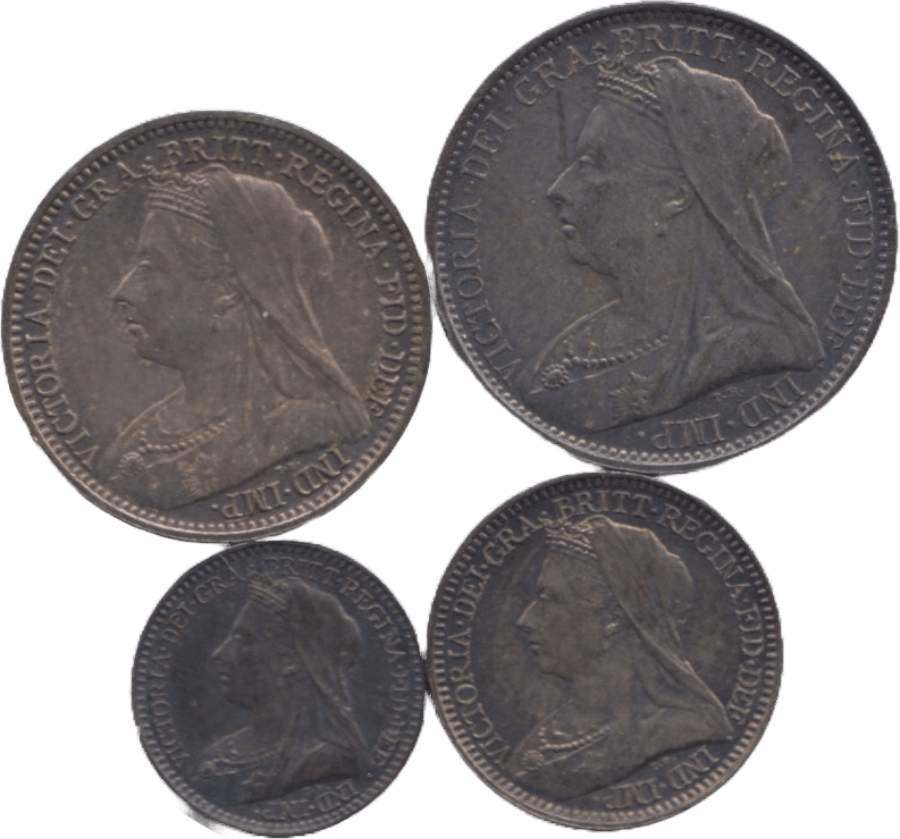 1901 MAUNDY SET VICTORIA - Maundy Set - Cambridgeshire Coins